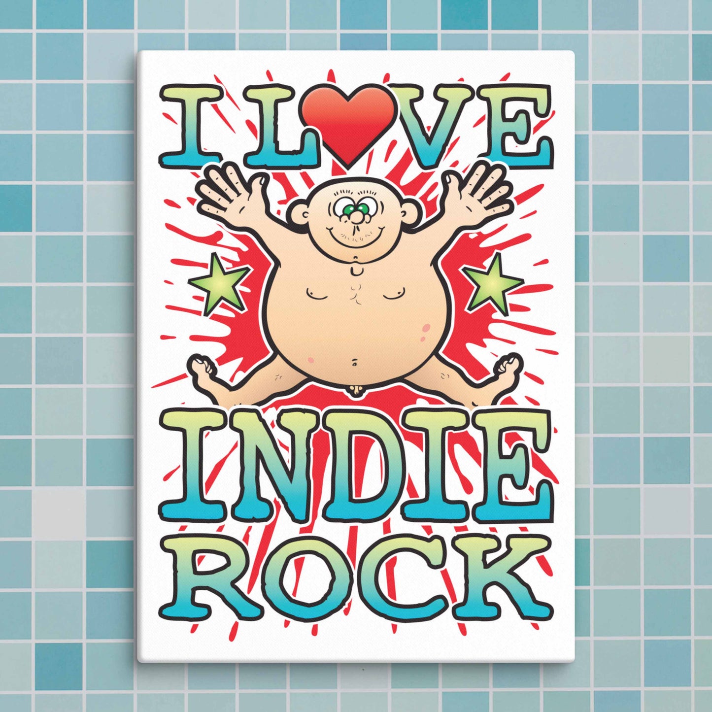 Indie Rock Canvas Print 30x40cm