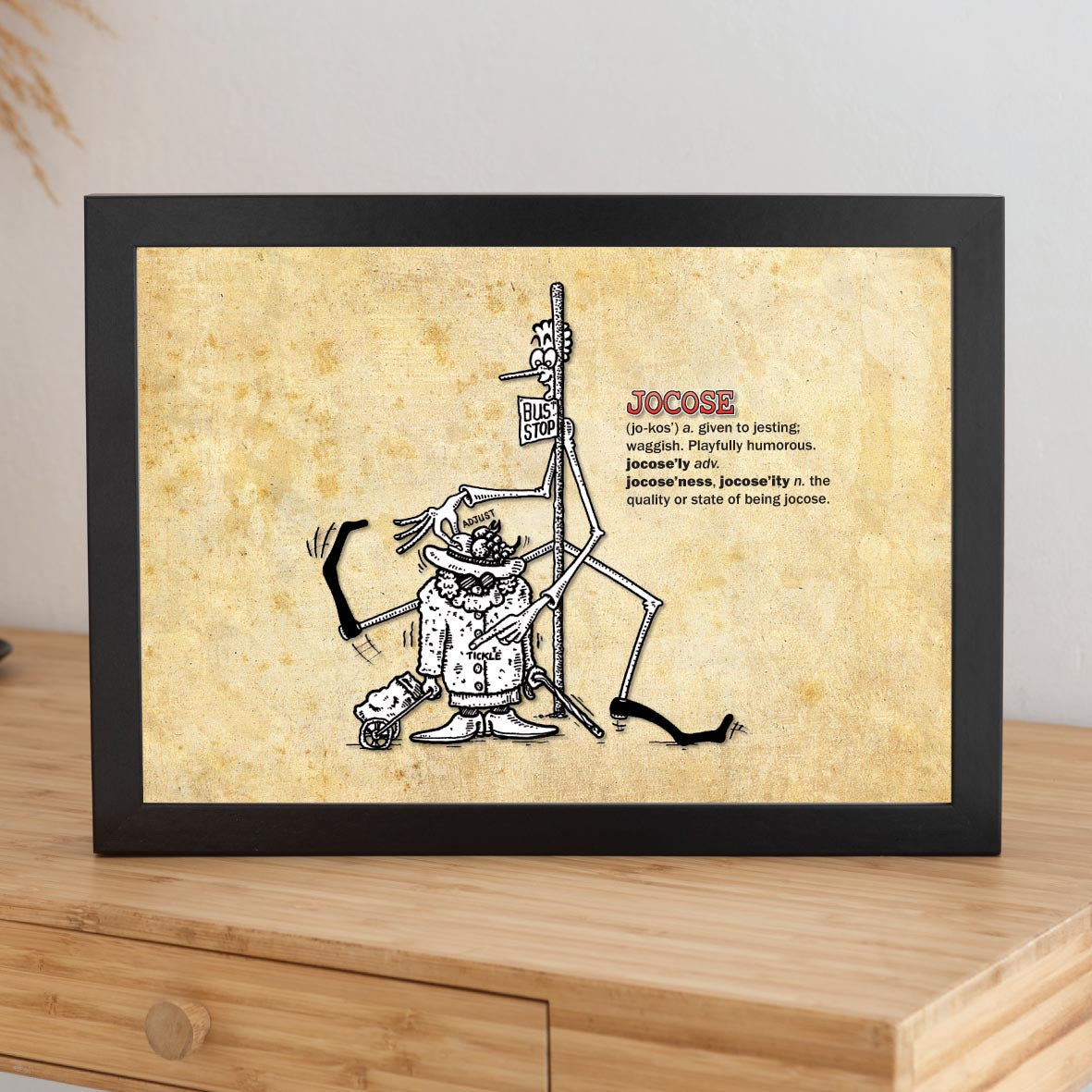 Jocose Cartoon Art Print
