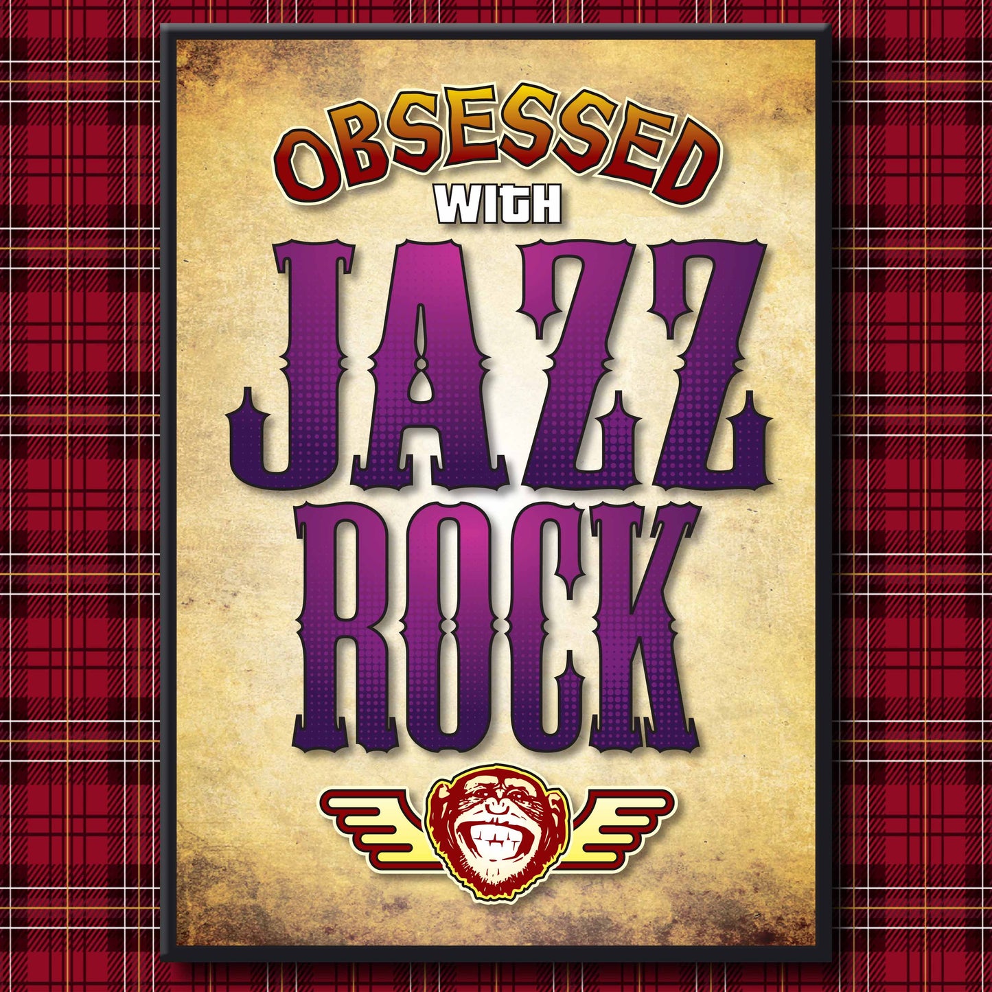 Jazz Rock - Obsessed Art Poster + Birthday / Greetings Card