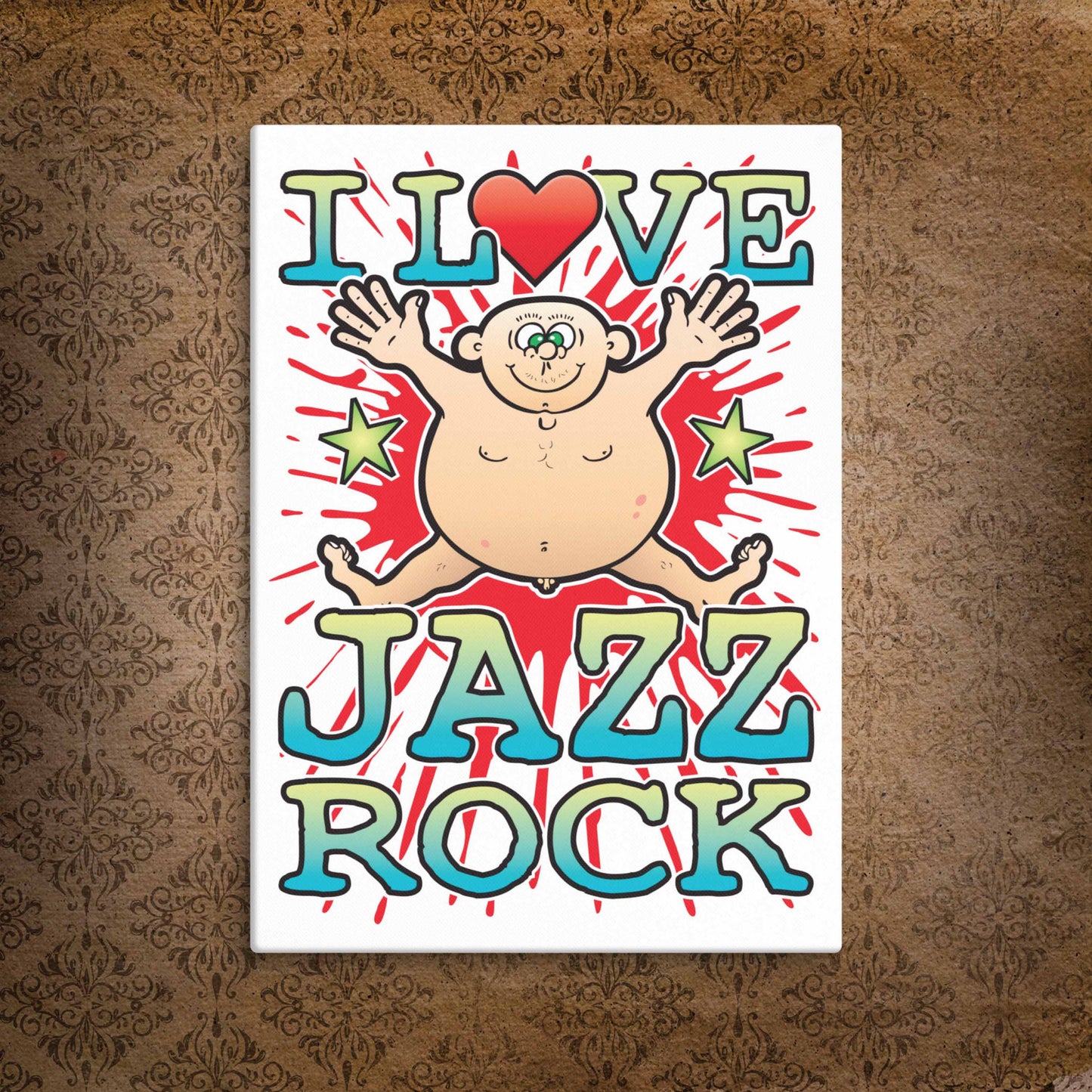 Jazz Rock Canvas Print 30x40cm