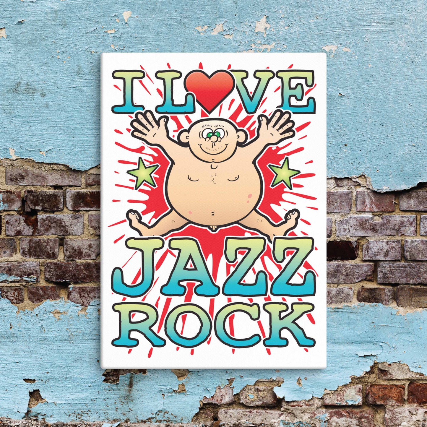 Jazz Rock Canvas Print 30x40cm