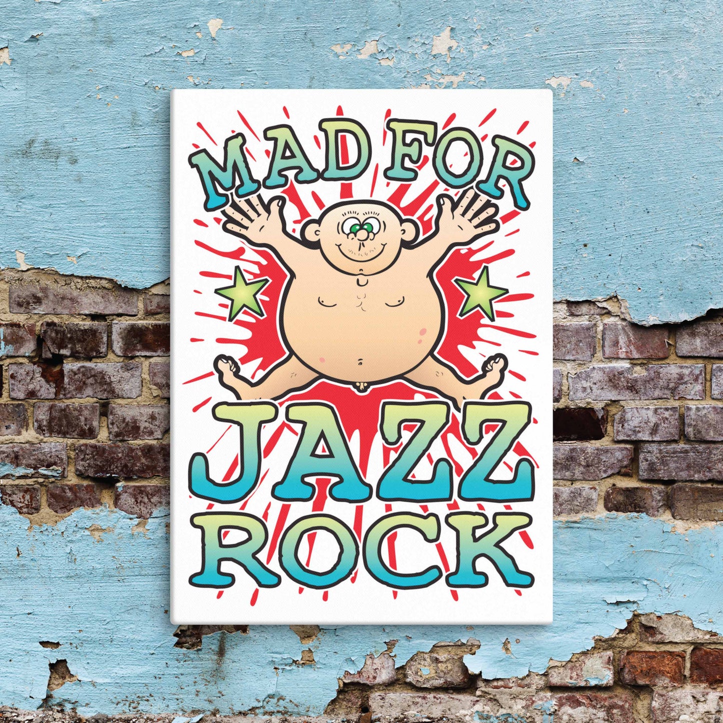 Jazz Rock Canvas Print 30x40cm