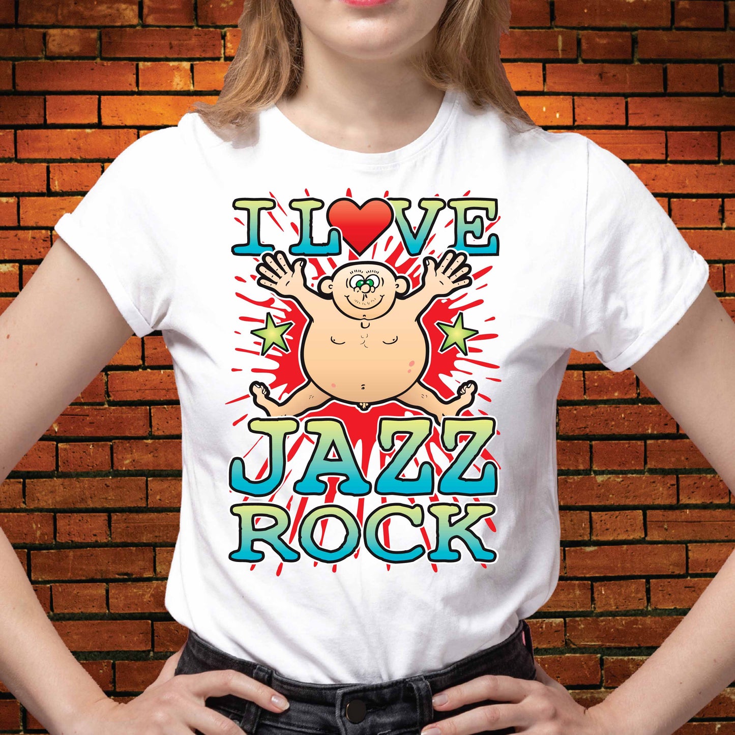 Jazz Rock Cotton Love Music T-Shirt