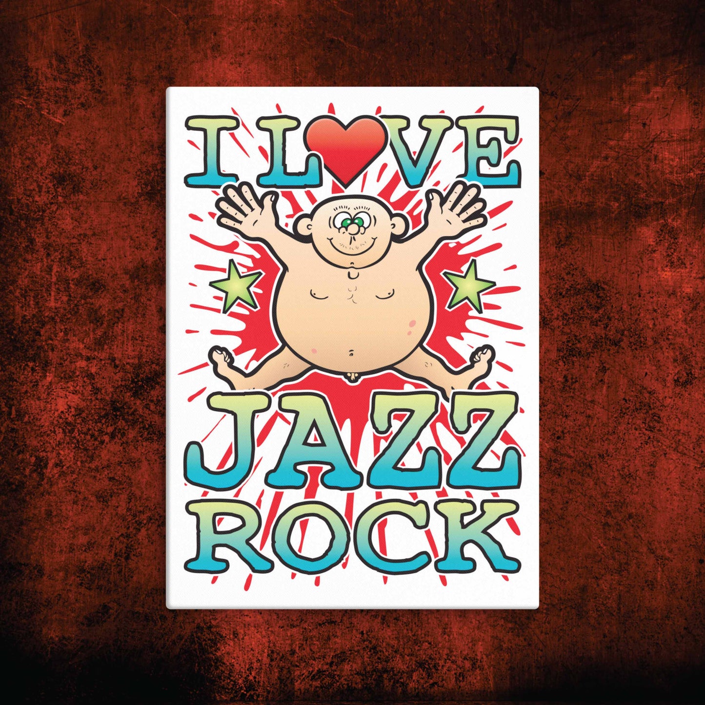 Jazz Rock Canvas Print 30x40cm