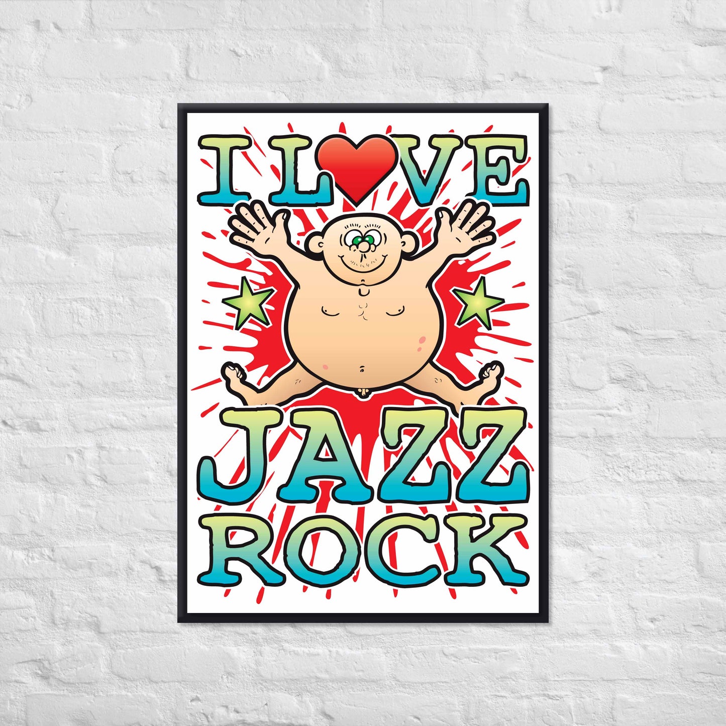 Jazz Rock 50x70cm Wall Art / Love Music Poster
