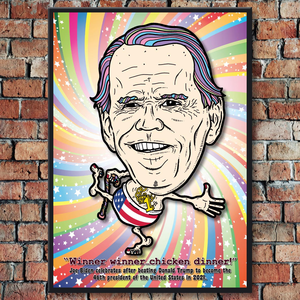 Joe Biden's Election Victory Dance Art Print