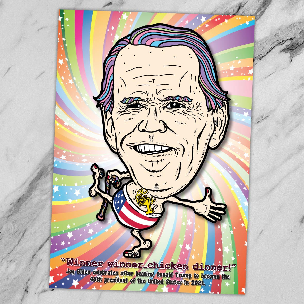 Joe Biden's Election Victory Dance Art Print