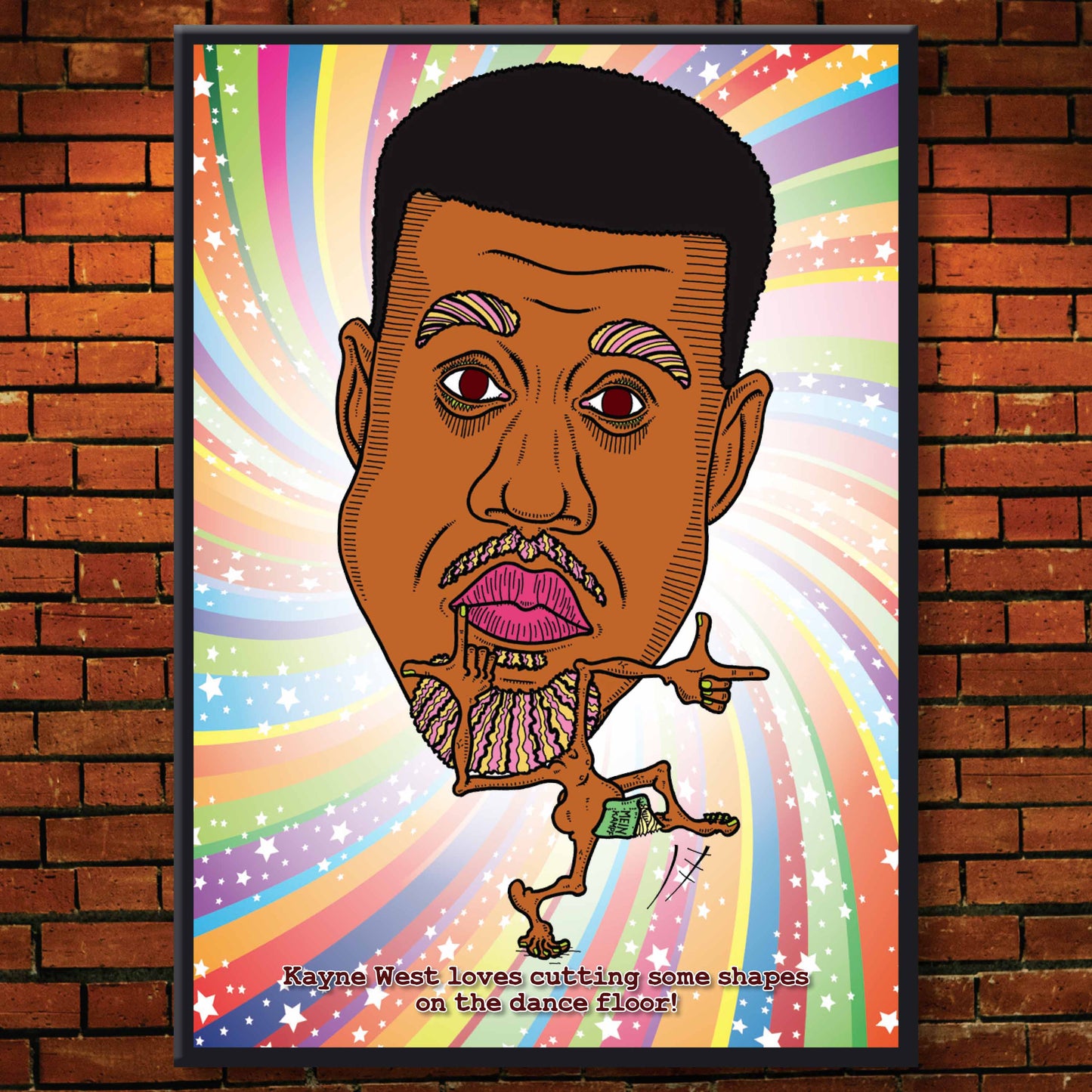 Kayne West Pop Plop Art Print