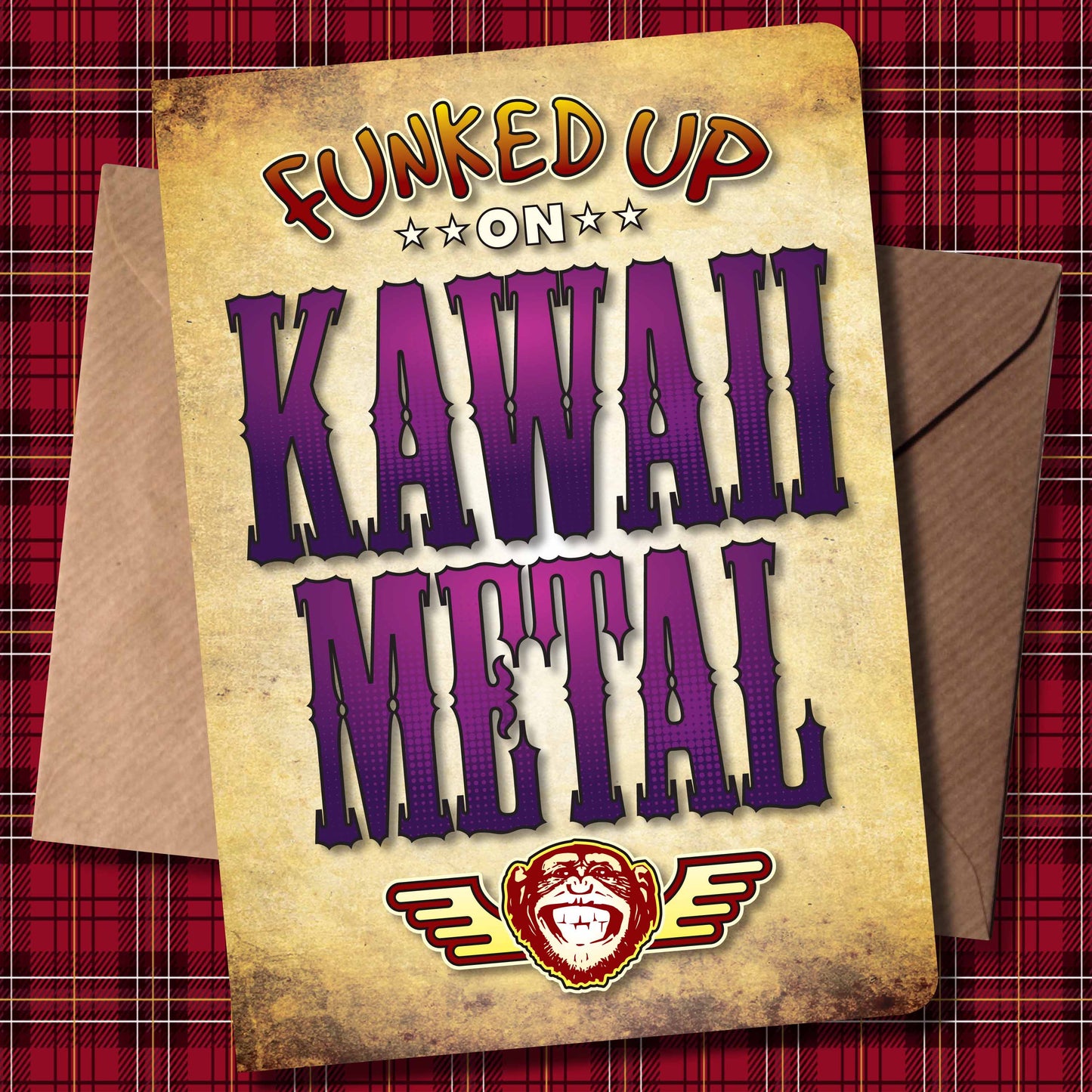 Kawaii Metal Art Print / Poster / Birthday Card / Greetings Card