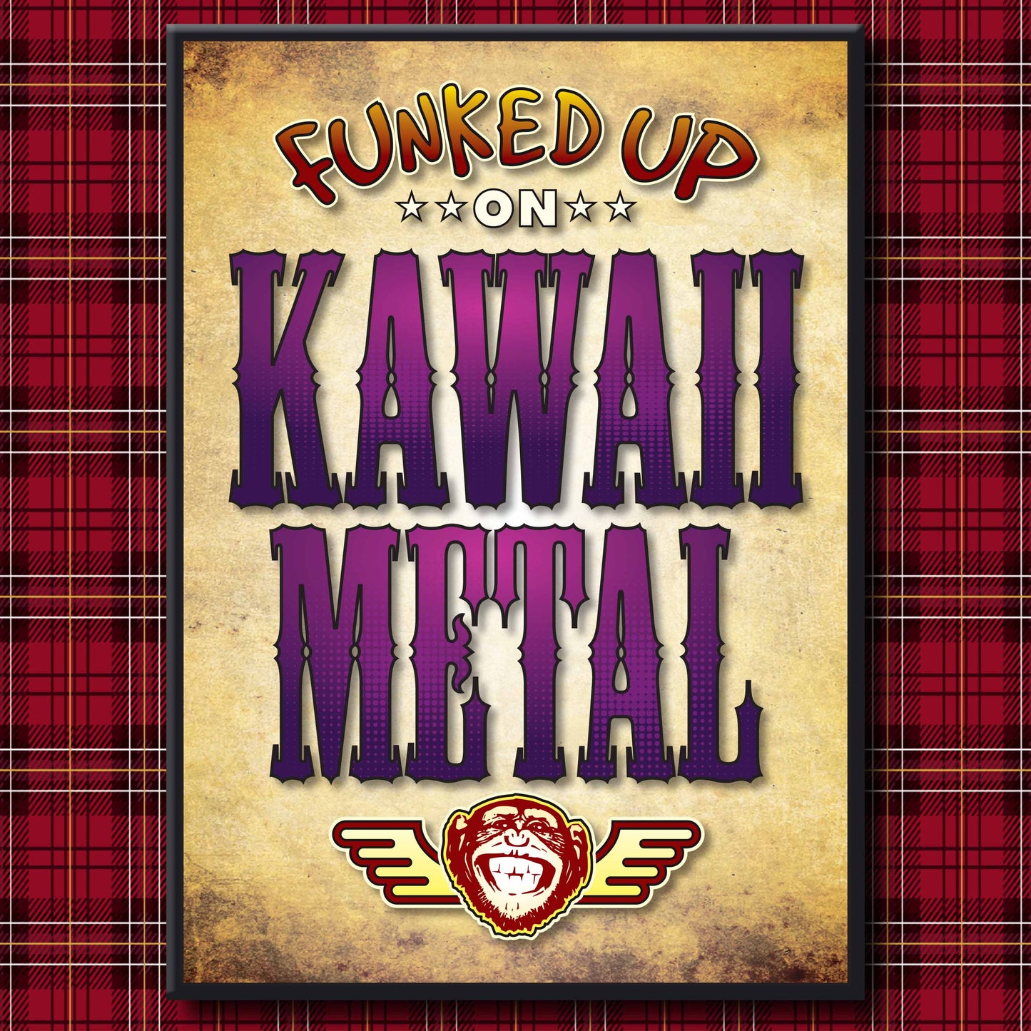 Kawaii Metal Art Print / Poster / Birthday Card / Greetings Card