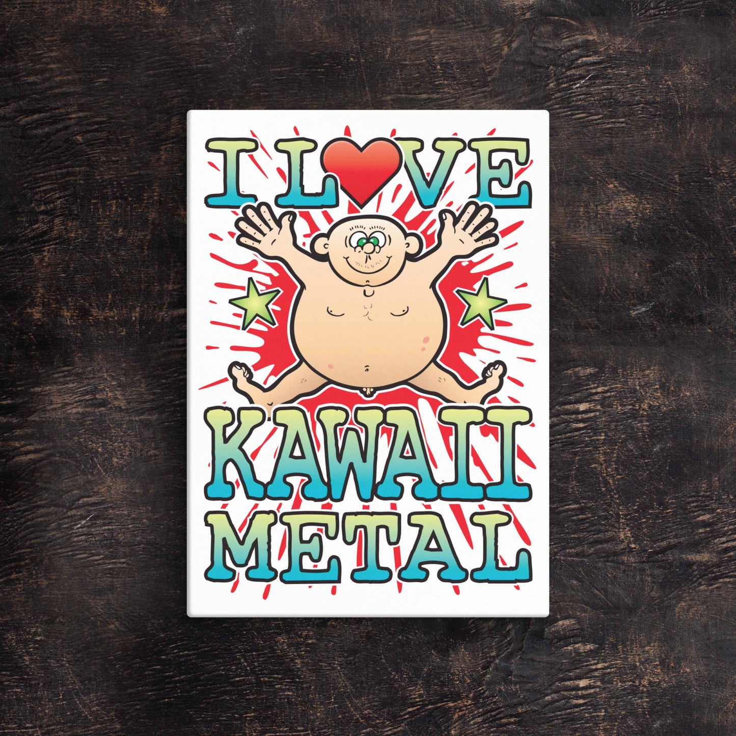 Kawaii Metal  51x71cm Canvas Print