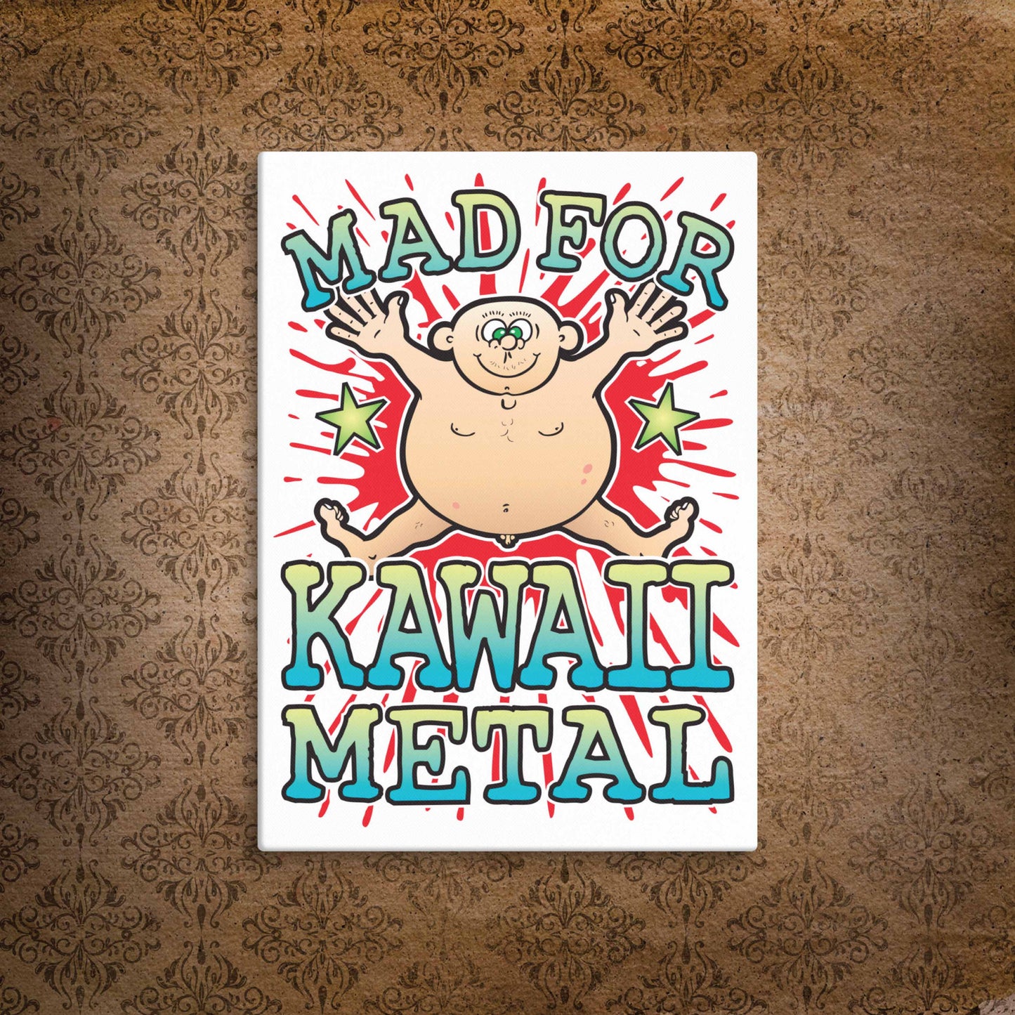 Kawaii Metal Canvas Print 51x71cm