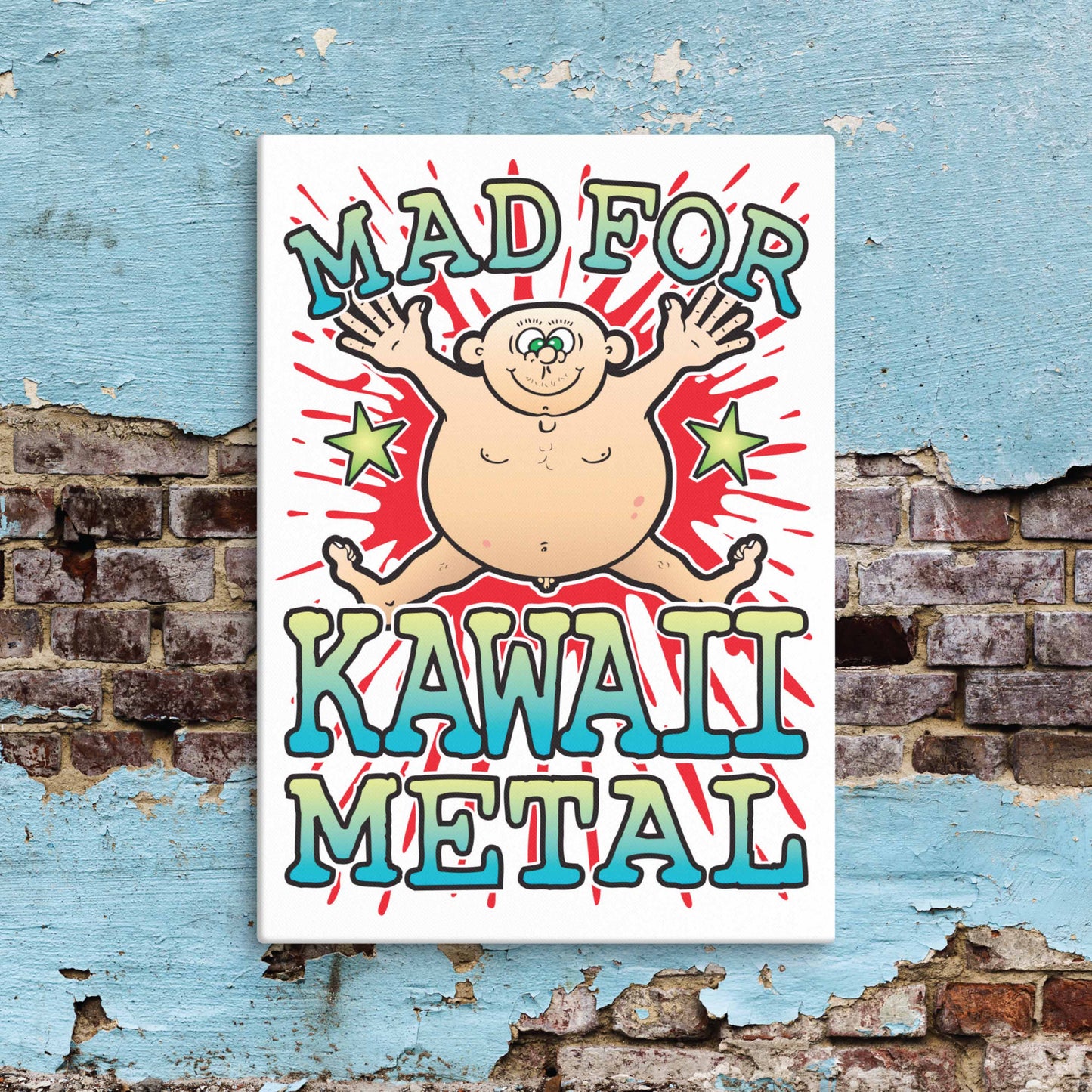 Kawaii Metal Canvas Print 51x71cm
