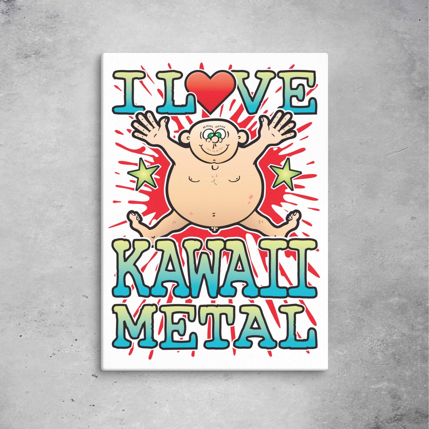 Kawaii Metal  51x71cm Canvas Print