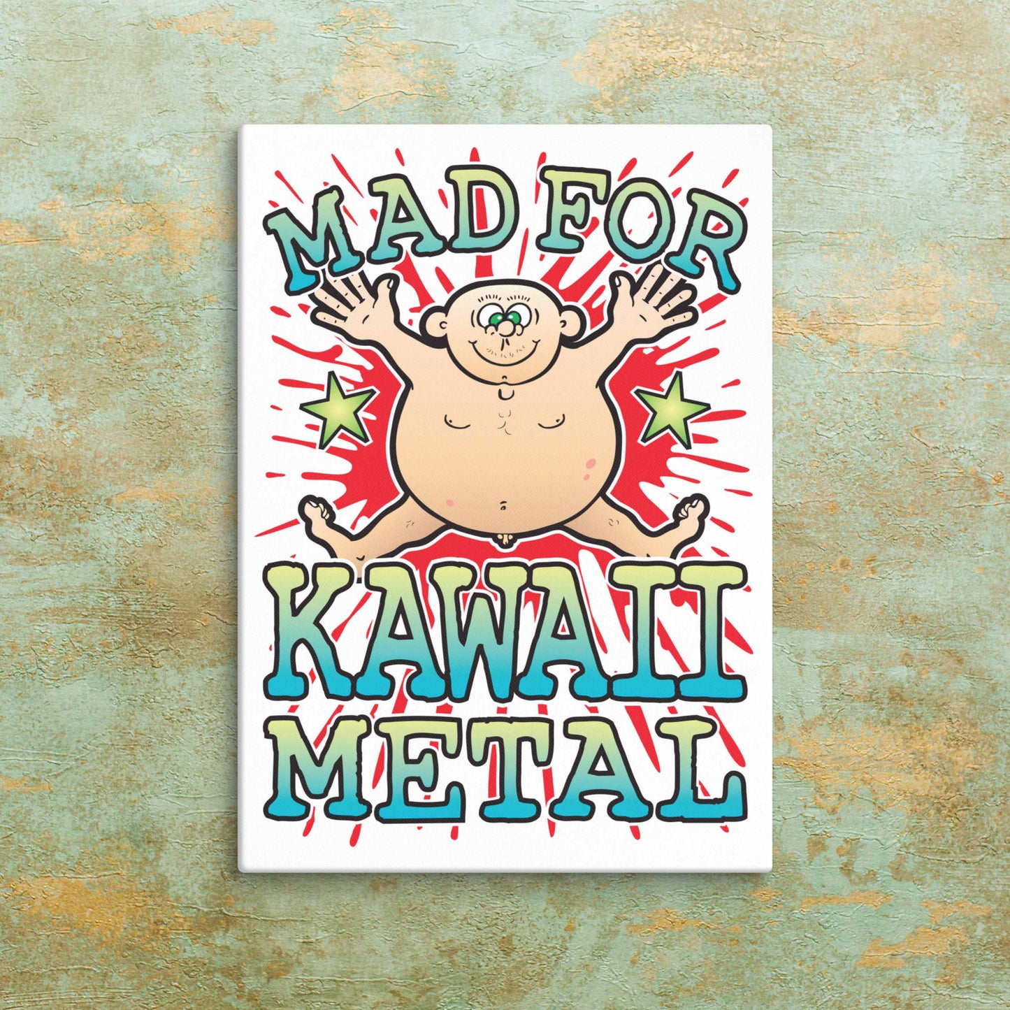 Kawaii Metal Canvas Print 51x71cm