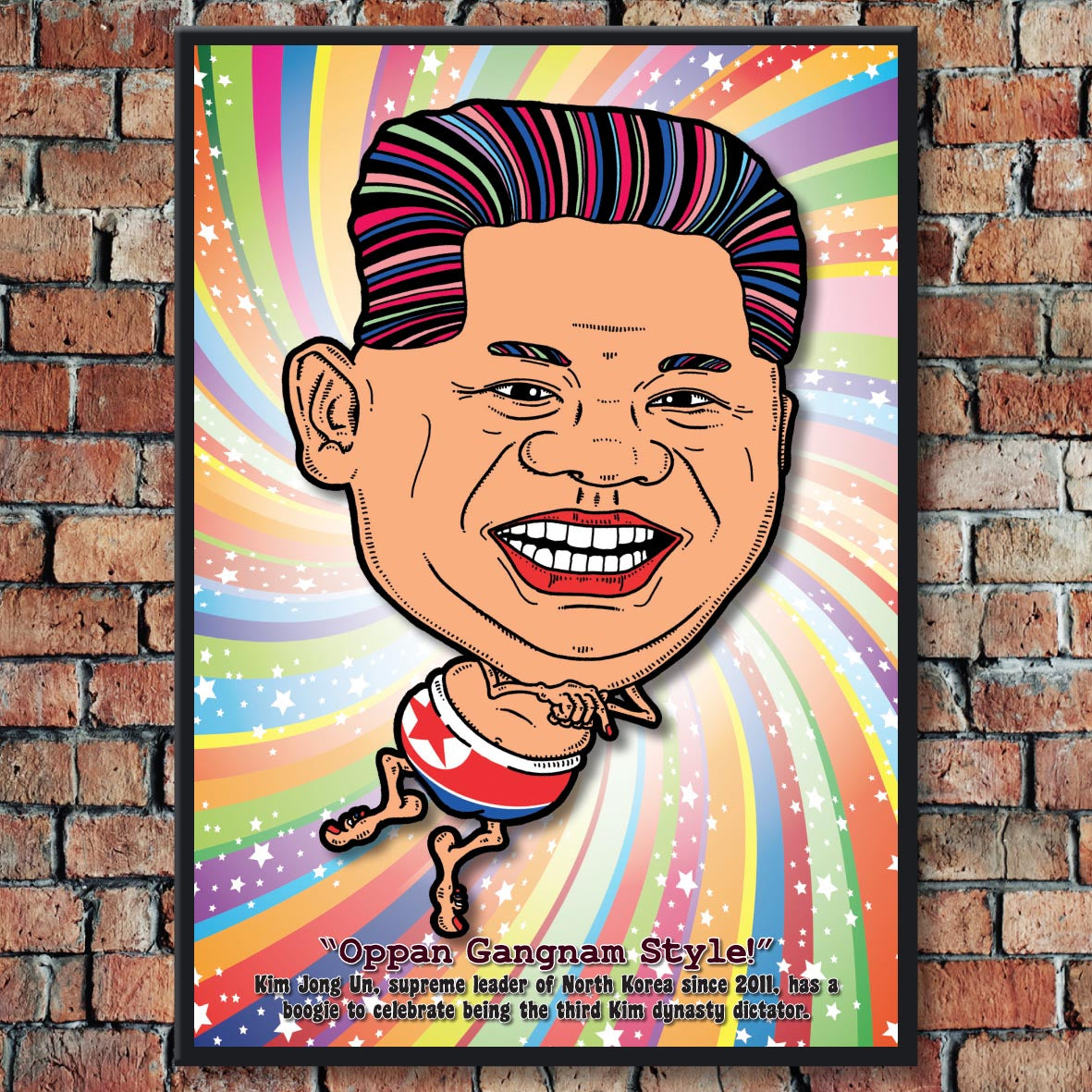 Kim Jong Un Getting Down Art Print