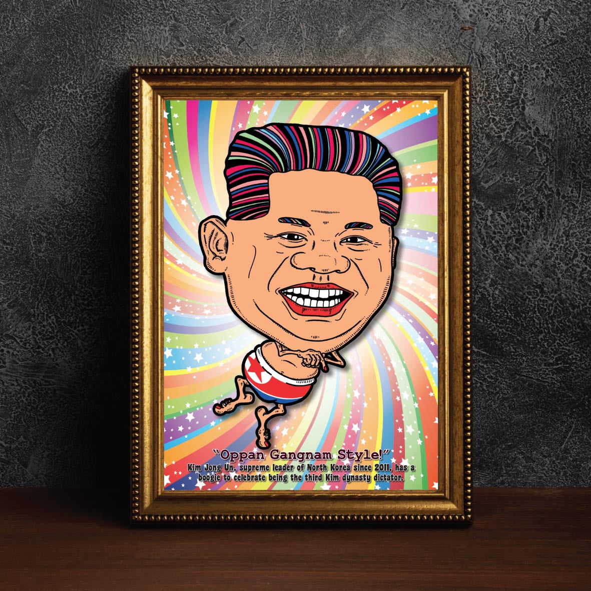 Kim Jong Un Getting Down Art Print