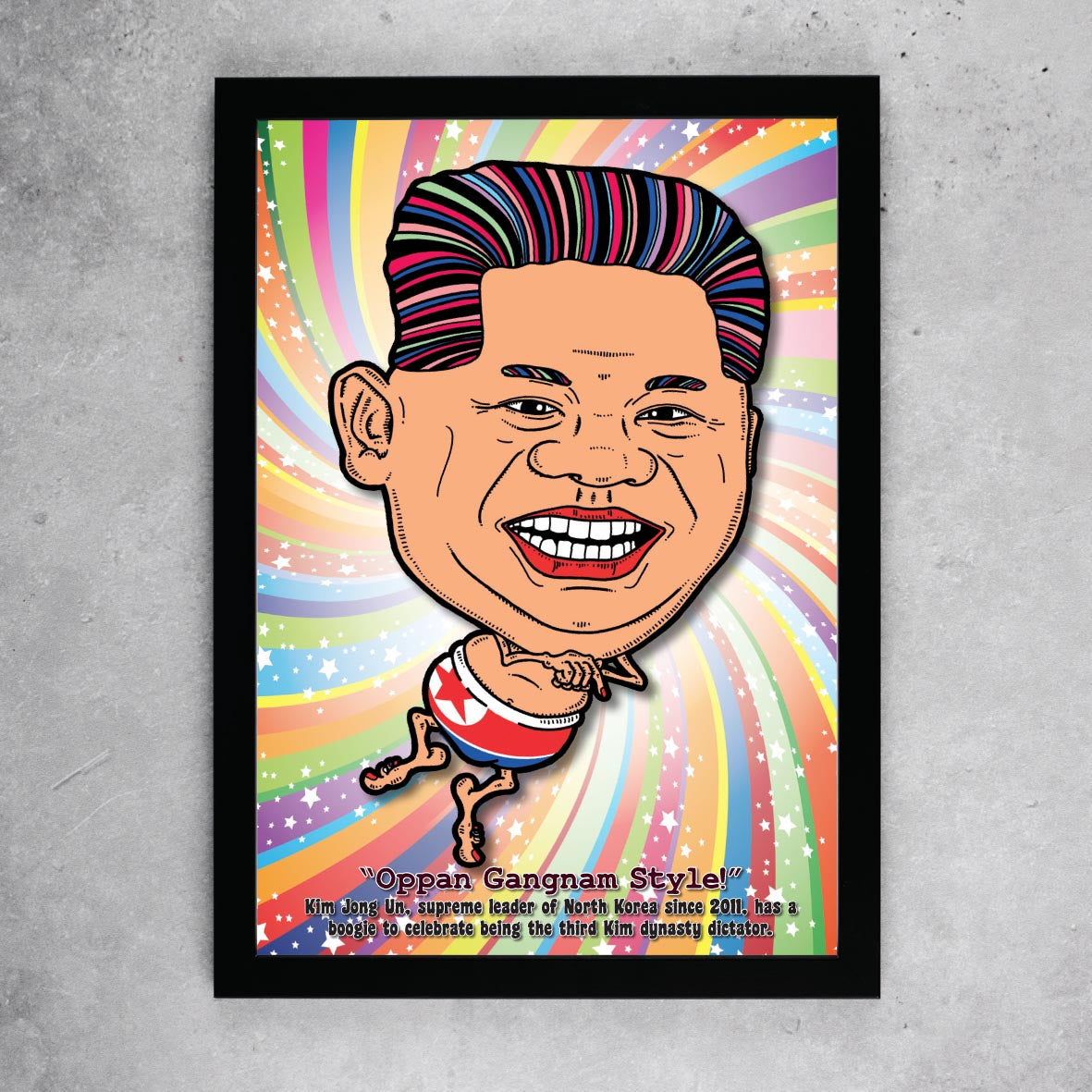 Kim Jong Un Getting Down Art Print