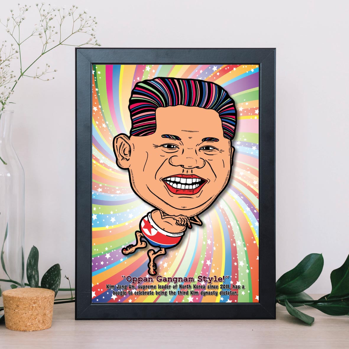 Kim Jong Un Getting Down Art Print