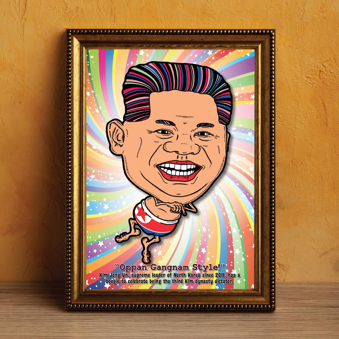 Kim Jong Un Getting Down Art Print