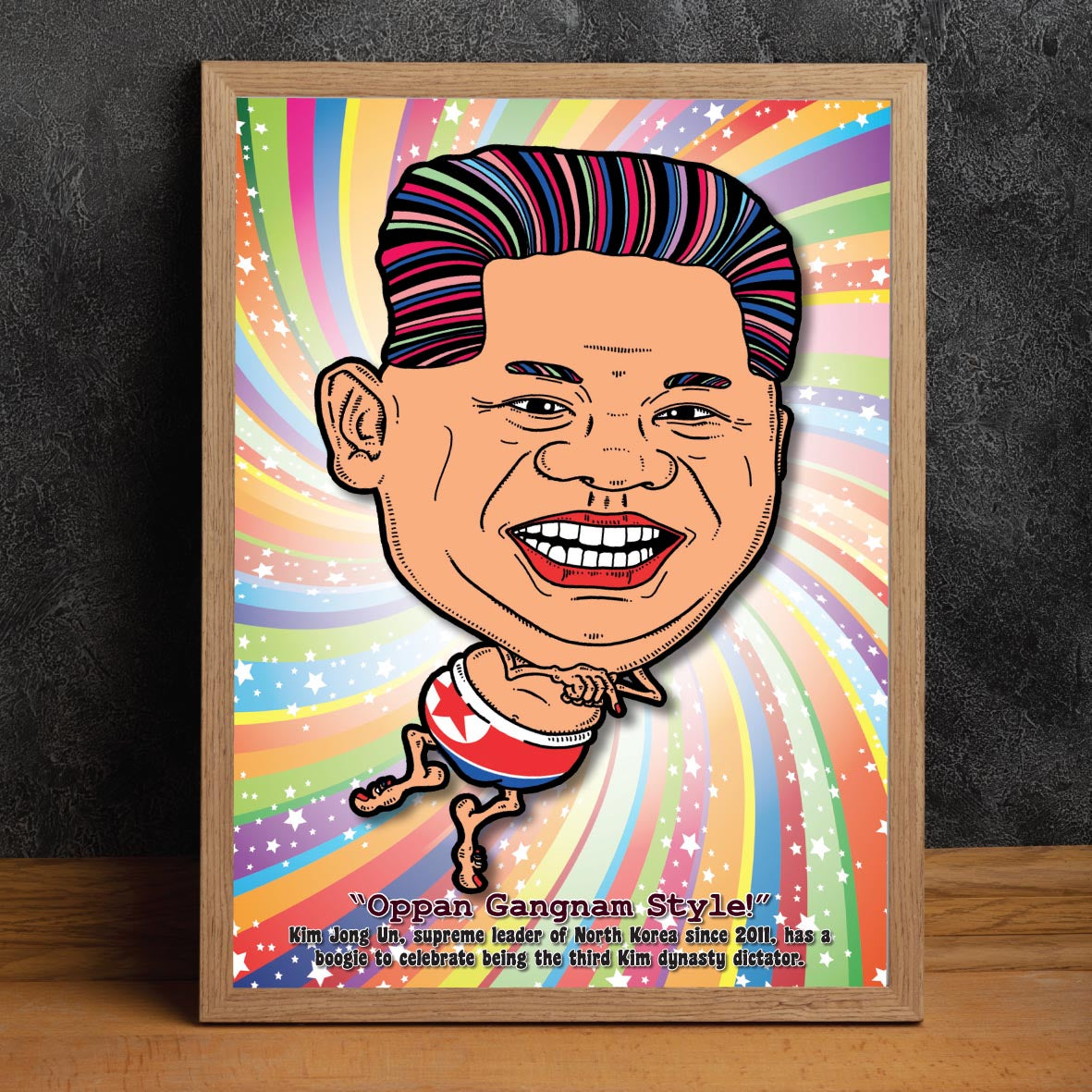 Kim Jong Un Getting Down Art Print