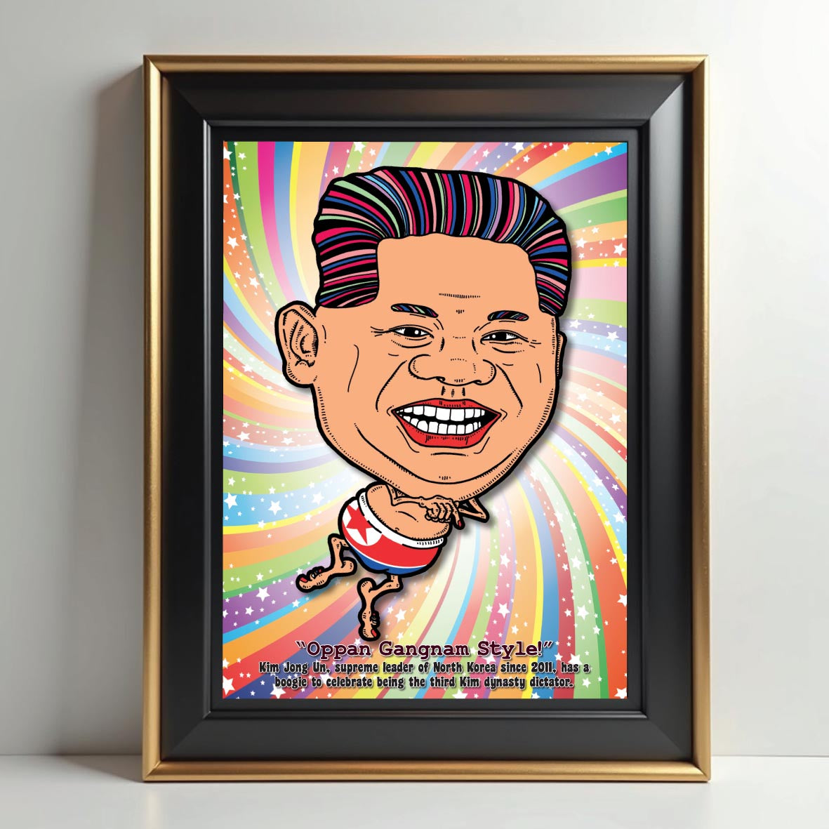 Kim Jong Un Getting Down Art Print