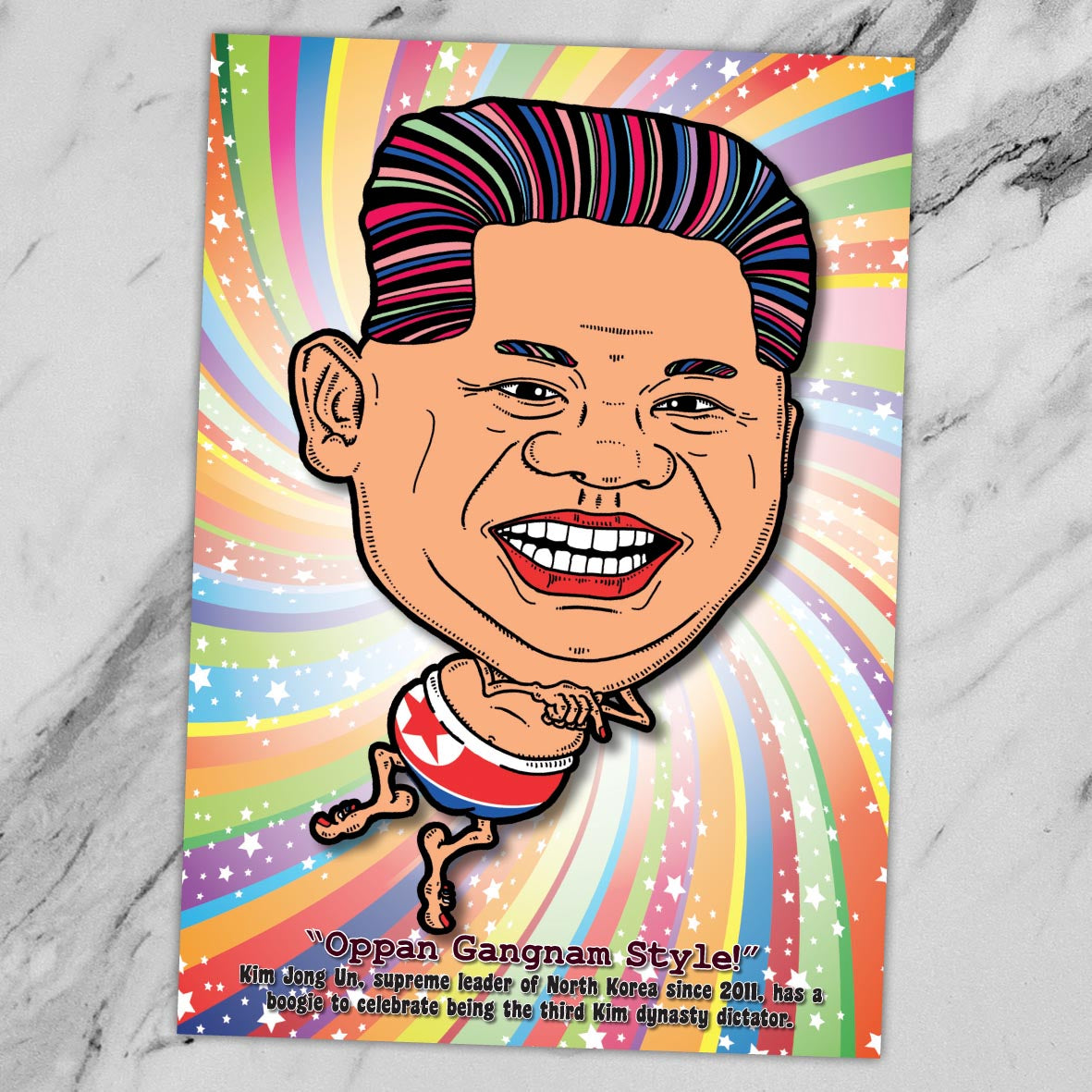 Kim Jong Un Getting Down Art Print