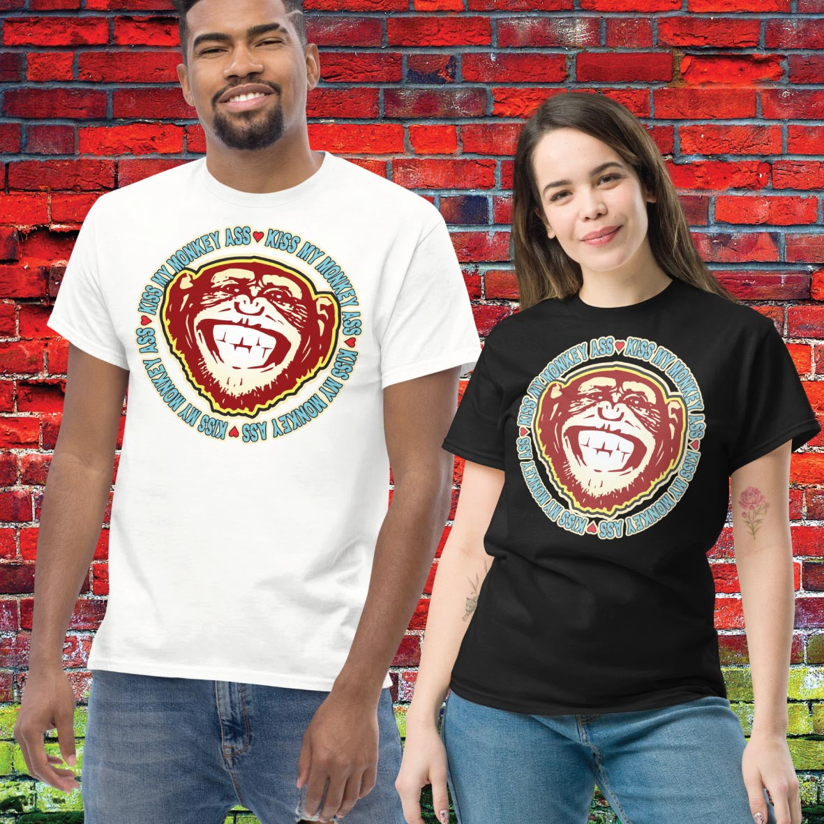 Monkey Ass Funny Slogan Unisex Tee
