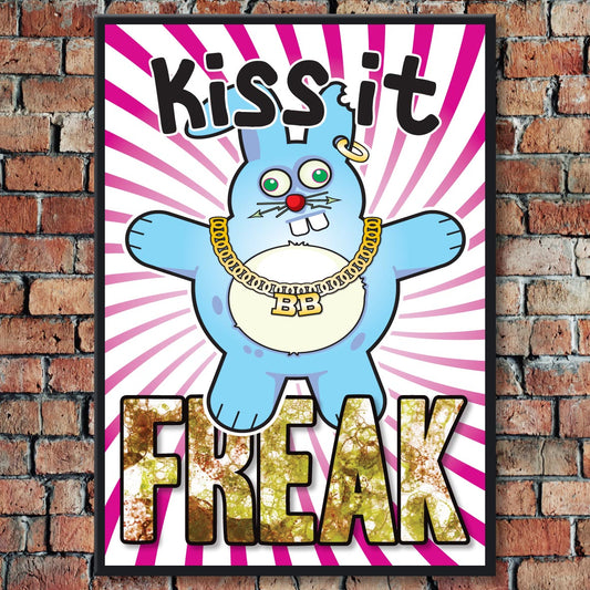 Kiss It Freak - Brutal Bunny Art Print