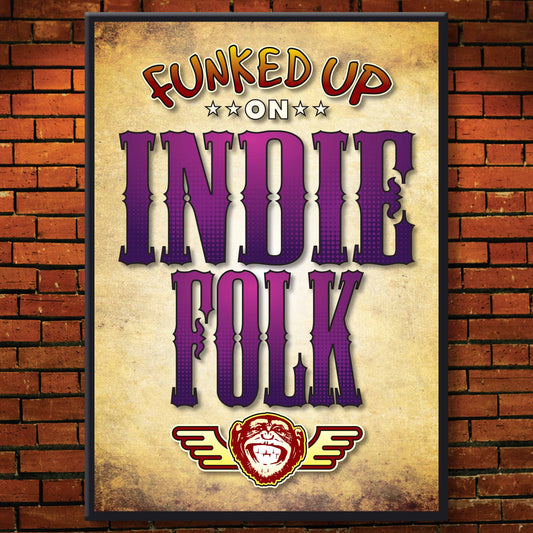 Indie Folk Art Print / Poster / Birthday Card / Greetings Card