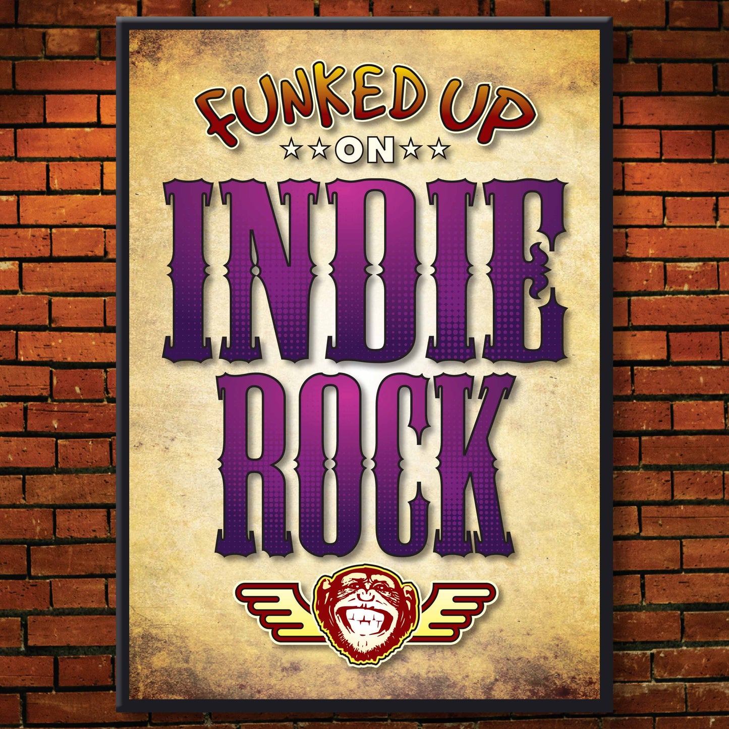 Indie Rock Art Print / Poster / Birthday Card / Greetings Card