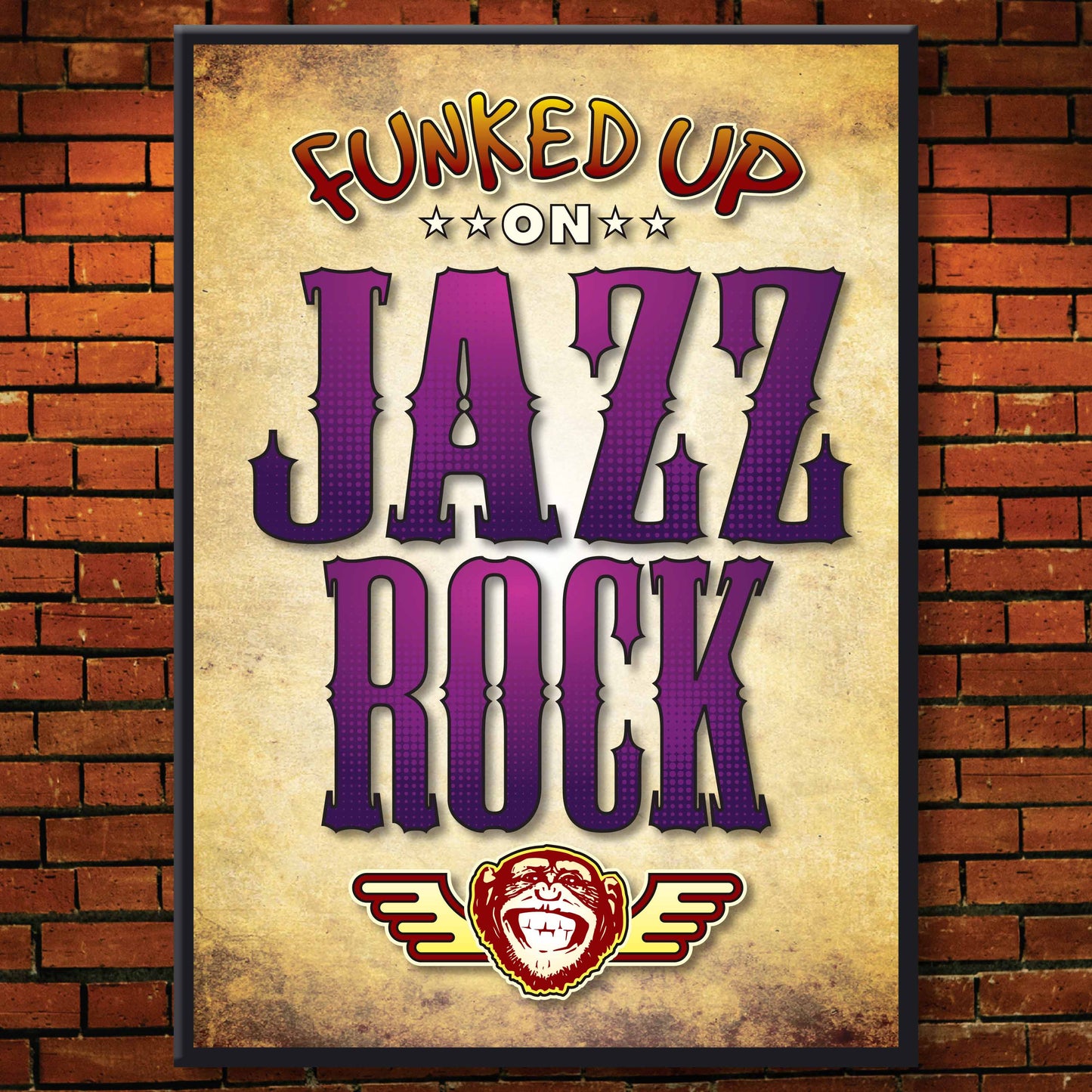 Jazz Rock Art Print / Poster / Birthday Card / Greetings Card