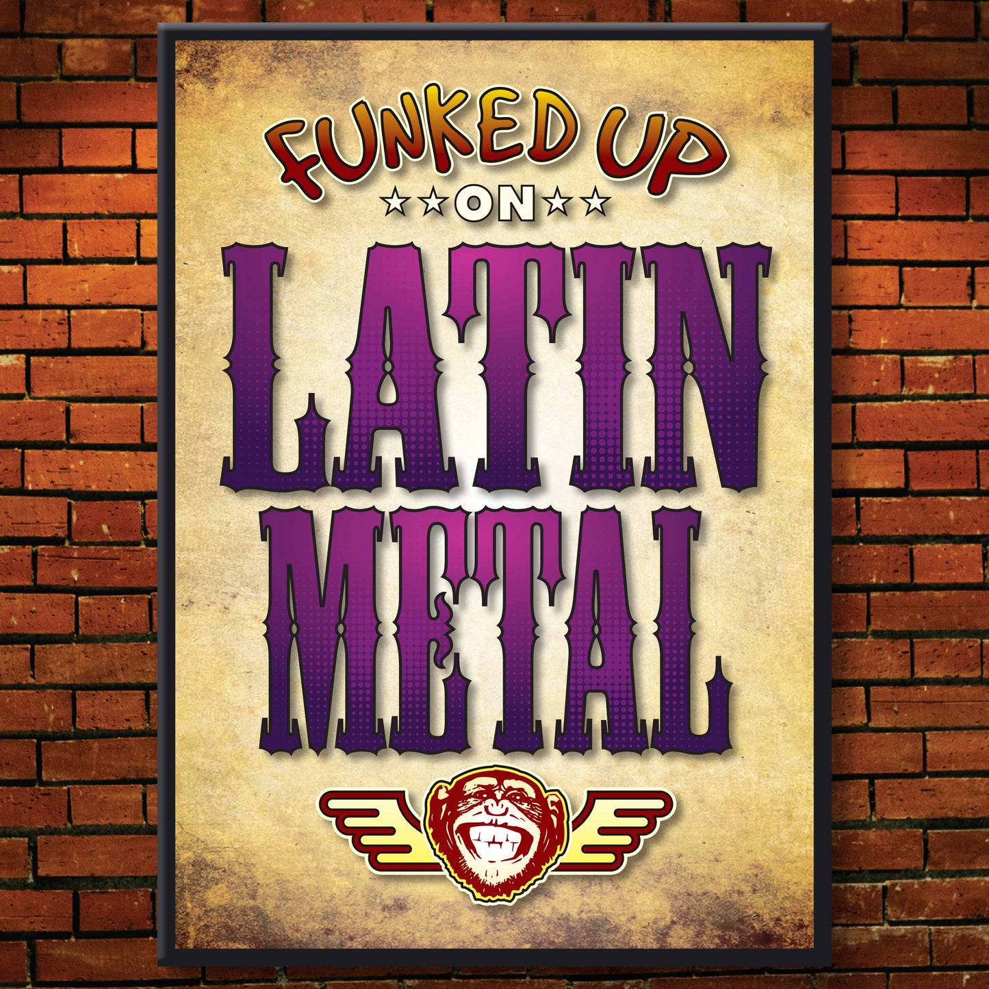 Latin Metal Art Print / Poster / Birthday Card / Greetings Card