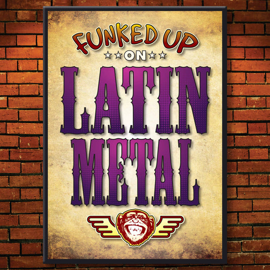 Latin Metal Art Print / Poster / Birthday Card / Greetings Card