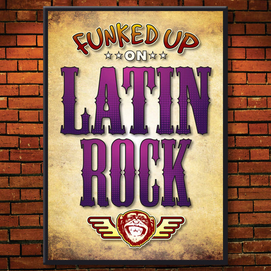 Latin Rock Art Print / Poster / Birthday Card / Greetings Card
