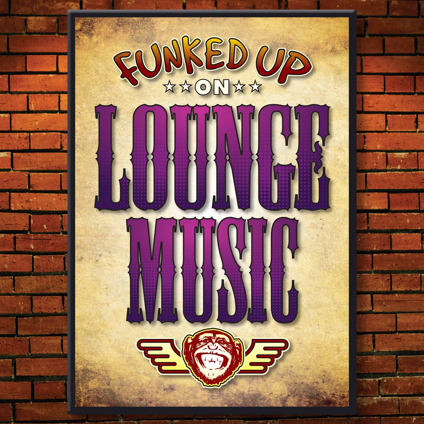 Lounge Music Art Print / Poster / Birthday Card / Greetings Card