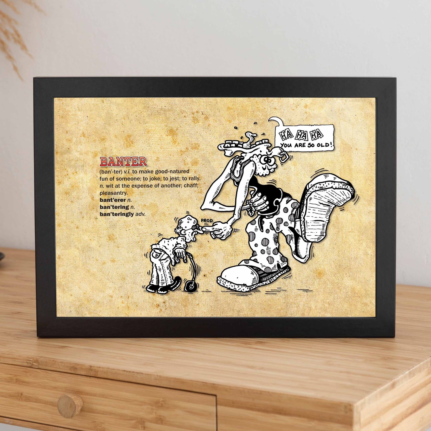 Banter Cartoon Art Print