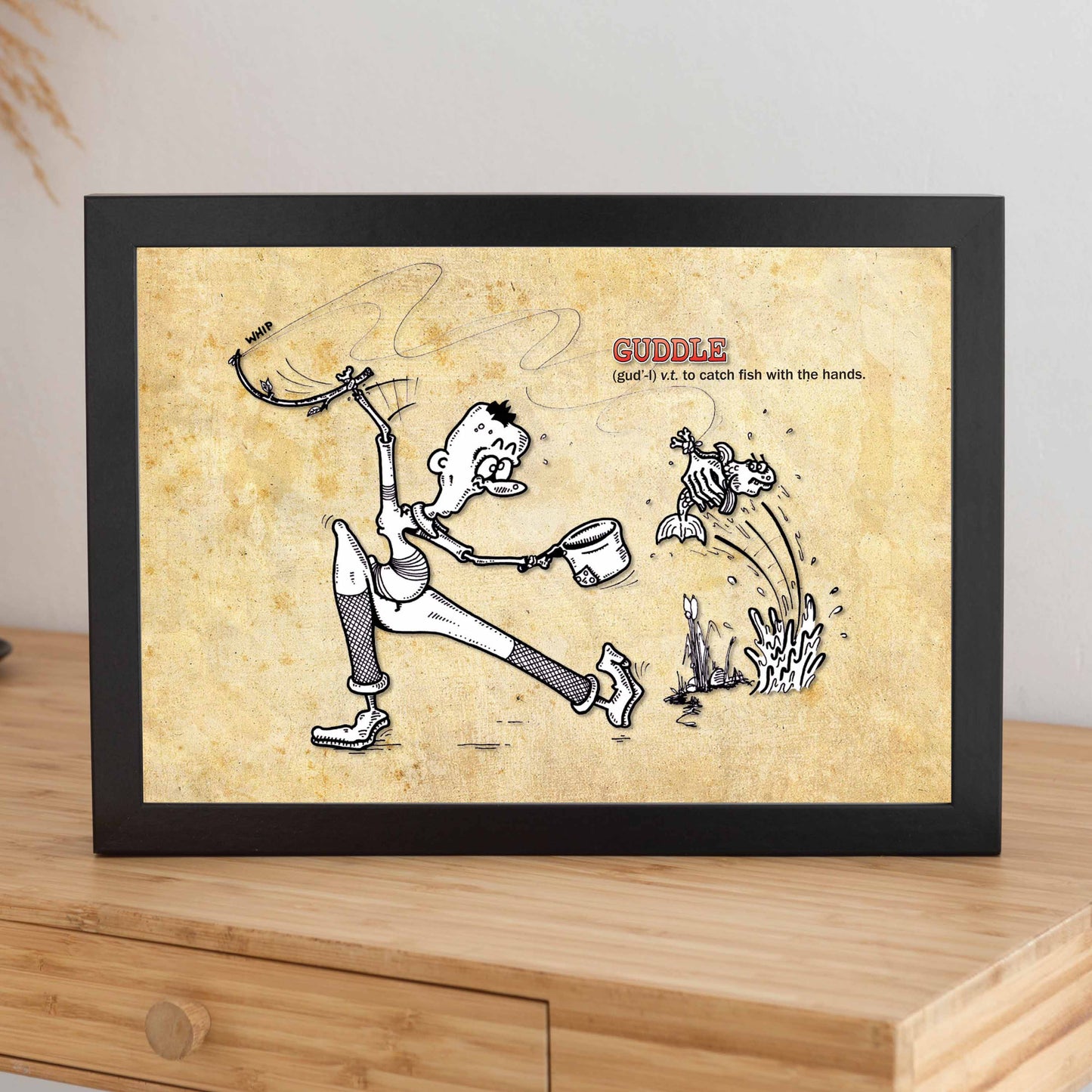 Guddle Cartoon Art Print