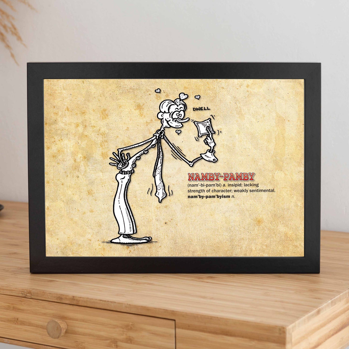 Namby-Pamby Cartoon Art Print