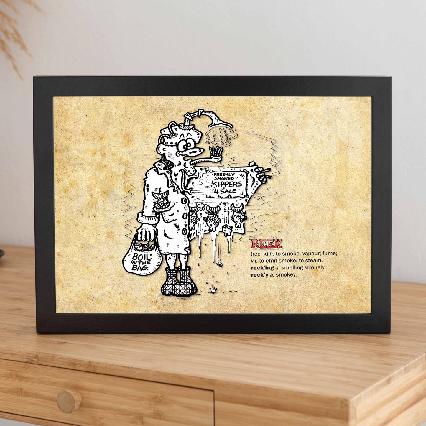 Reek Cartoon Art Print