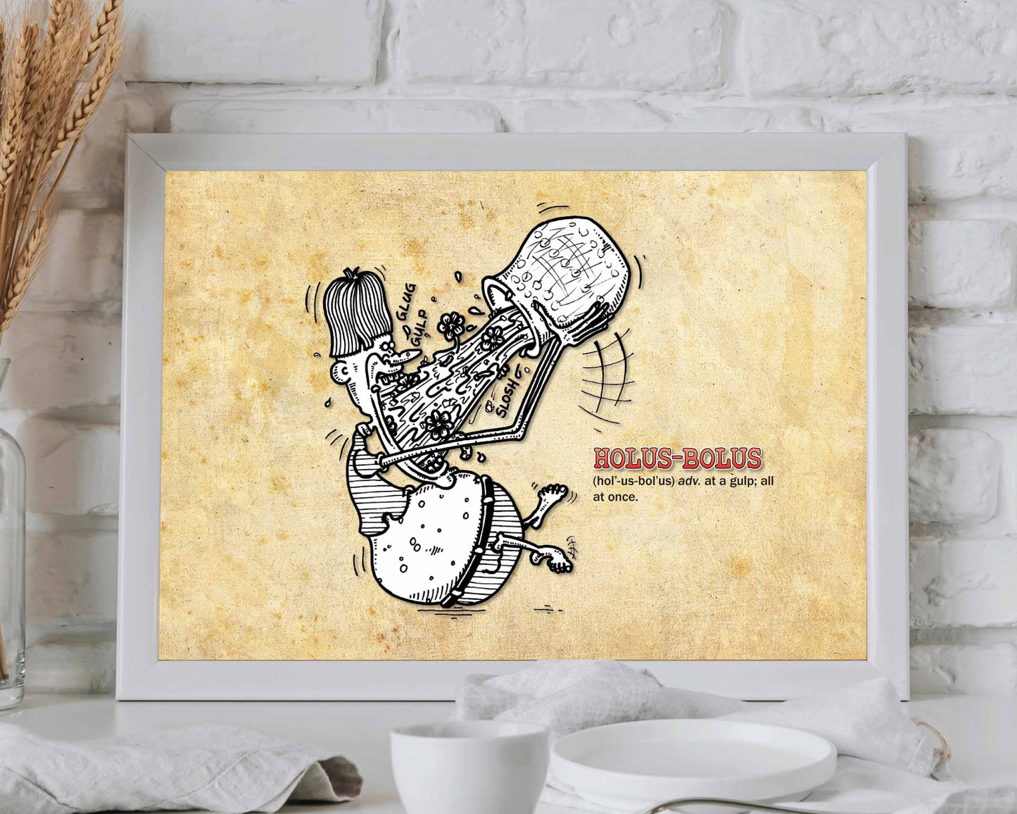 Holus-Bolus Cartoon Art Print