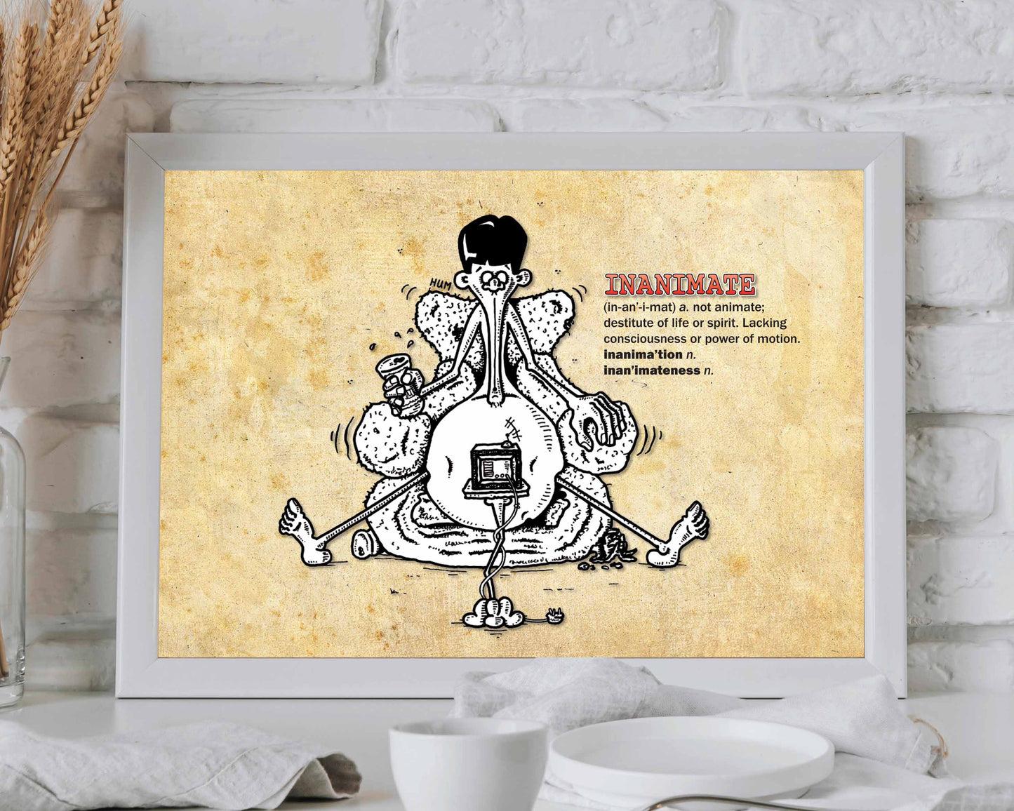 Inanimate Cartoon Art Print