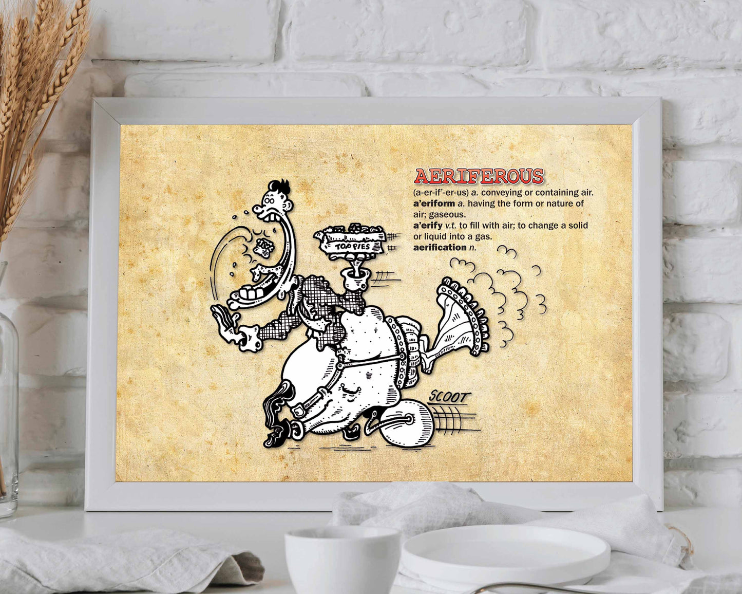 Aeriferous Cartoon Art Print
