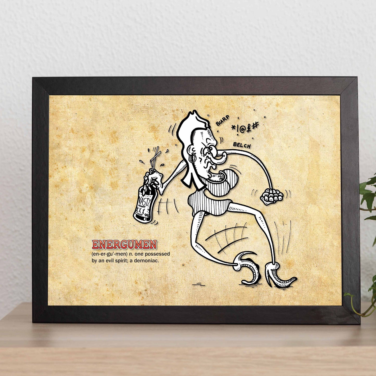 Energumen Cartoon Art Print