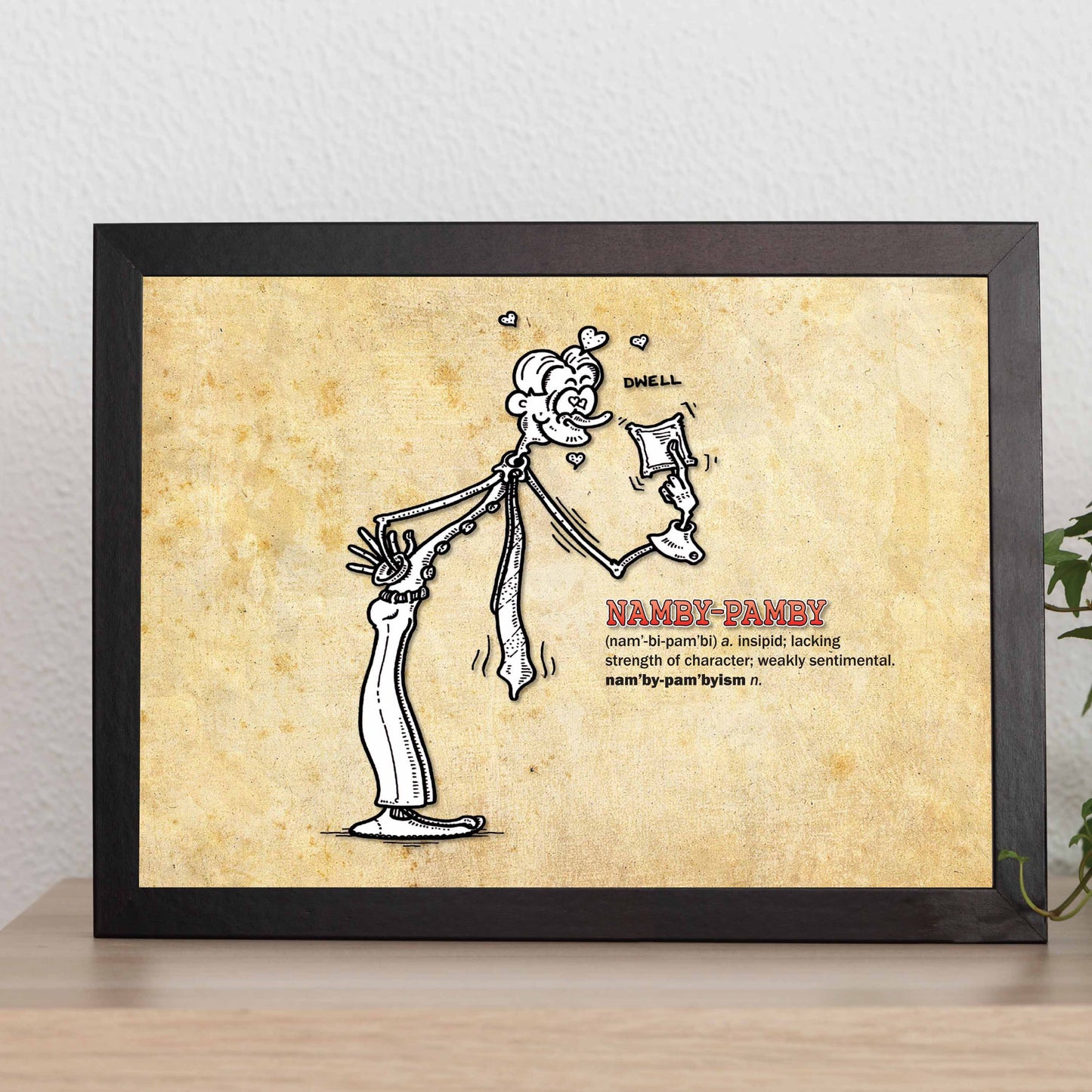 Namby-Pamby Cartoon Art Print