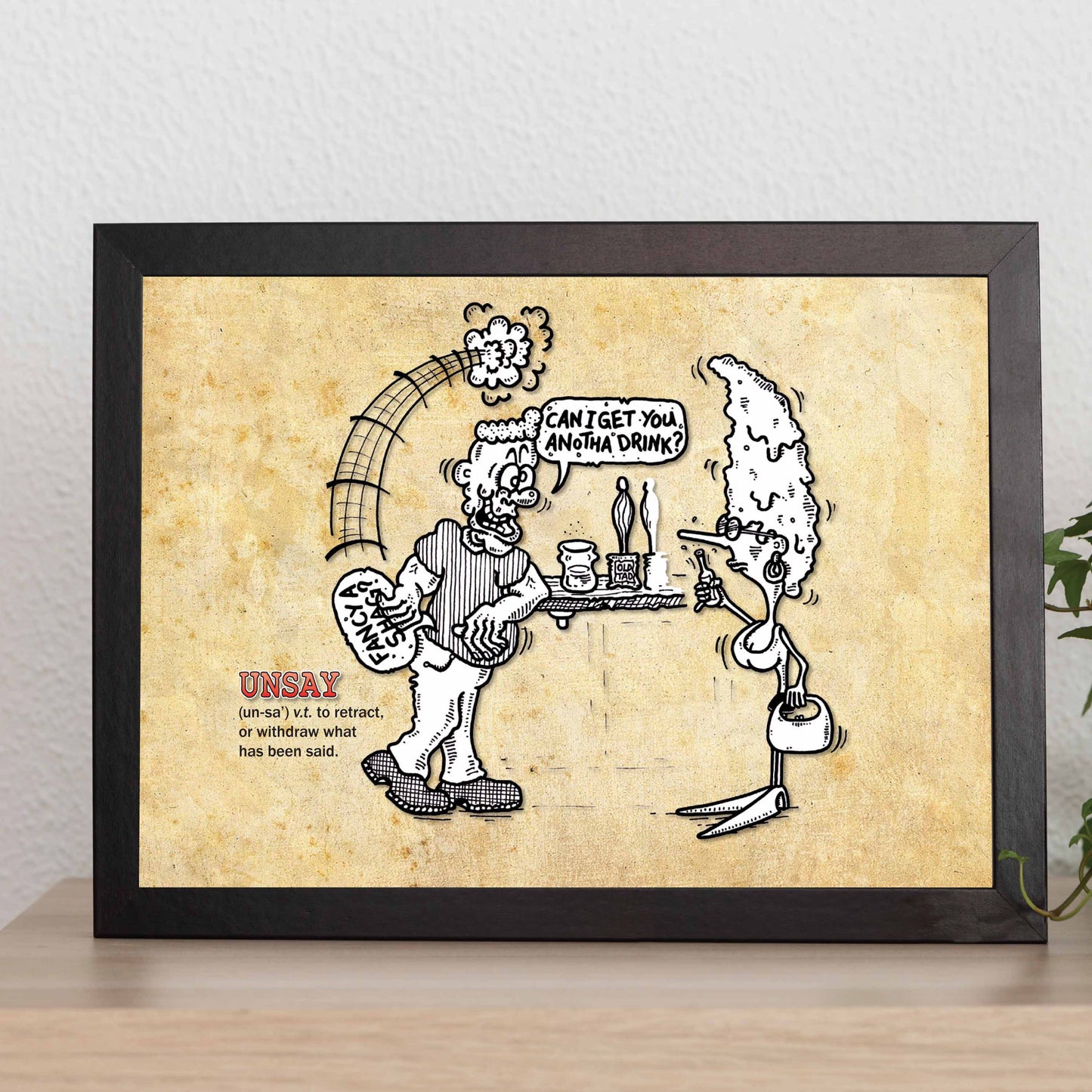 Unsay Cartoon Art Print