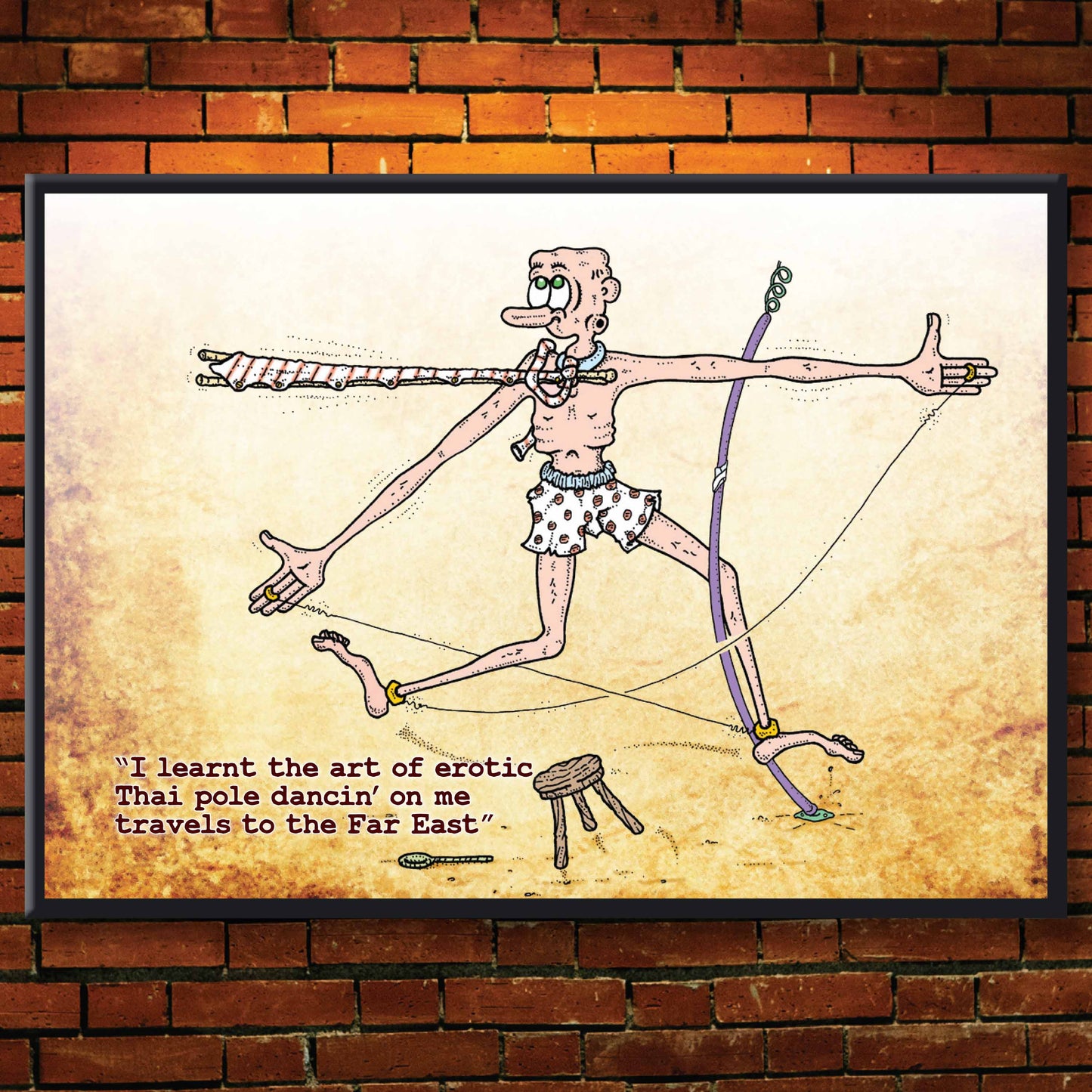 Thai Pole Dance Art Print