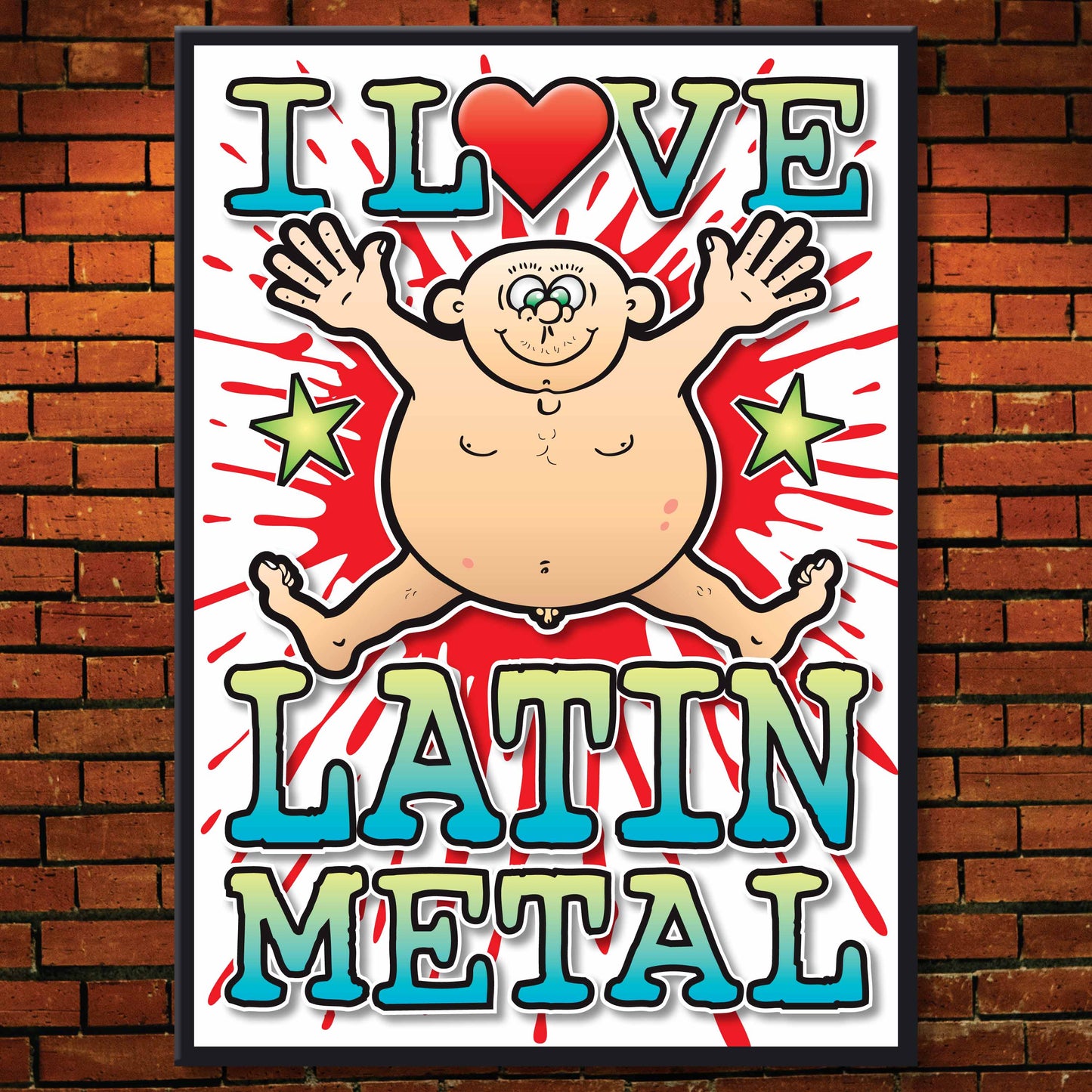 Latin Metal Art Print / Love Music Poster / Wall Décor / Rock Guru