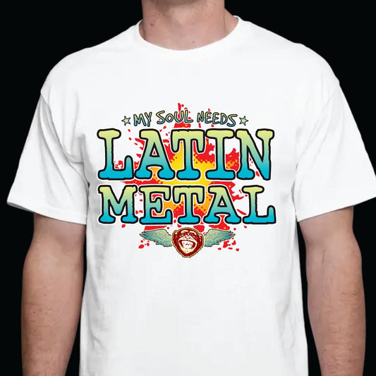 Latin Metal Cotton T-Shirt
