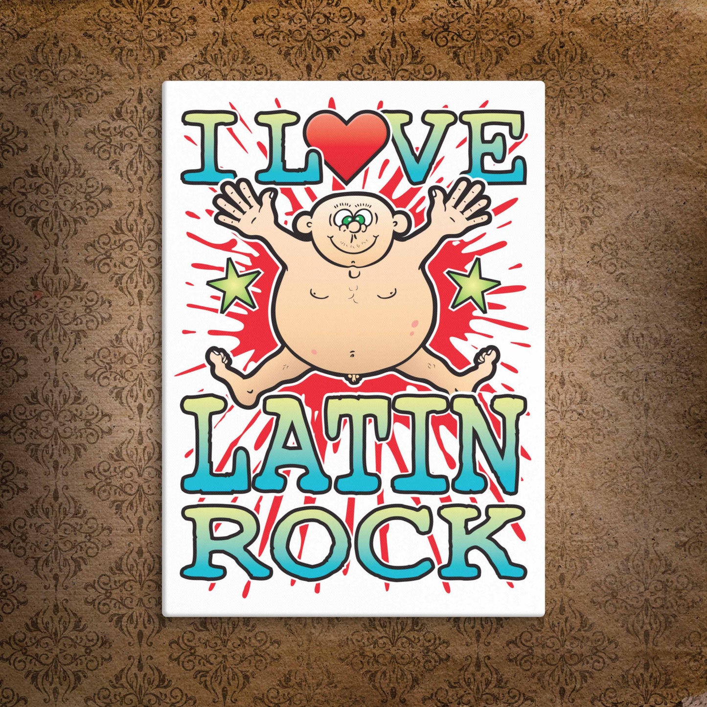 Latin Rock Canvas Print 30x40cm